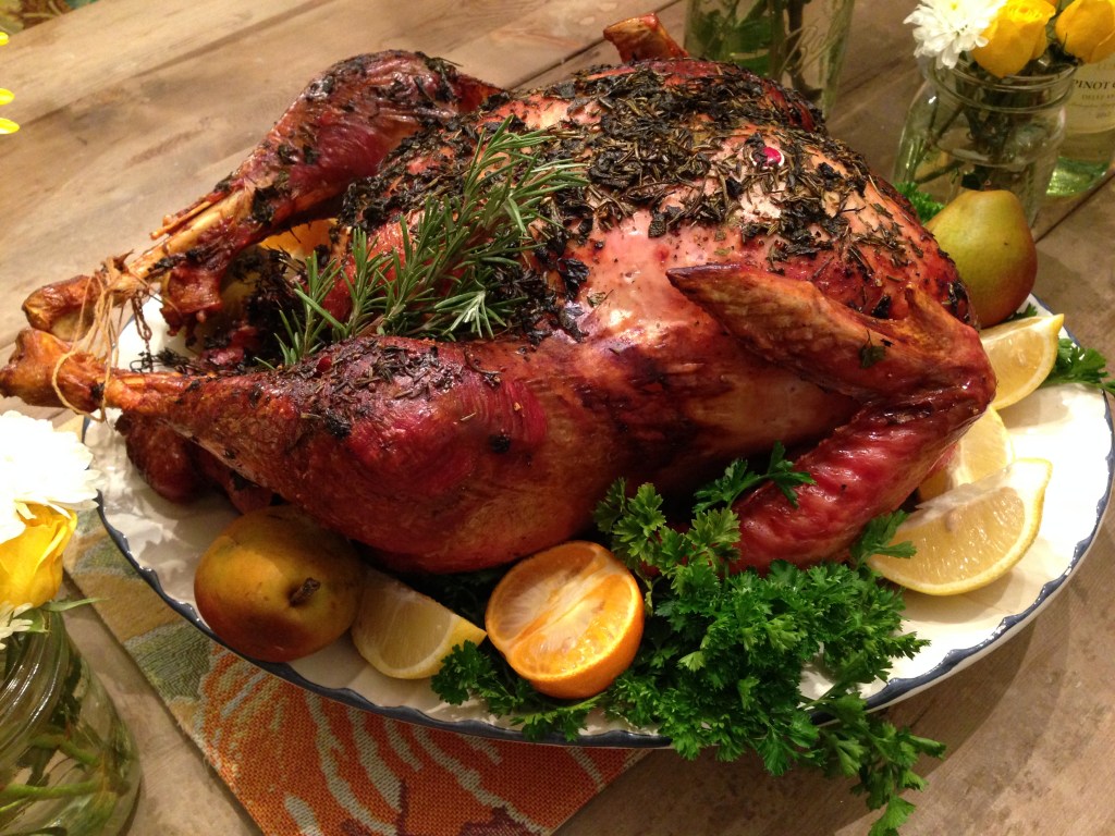 This Turkey is a fresh Bell & Evans 18-20 lb bird. It was roasted in a 375 degree fahrenheit convection oven for 4 hours. If you are using a regular oven it could take about 30-40 minutes longer. 