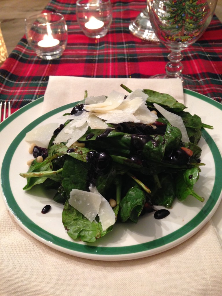 I like to make individual servings, but you could certainly make a large platter of this salad and serve the dressing on the side.