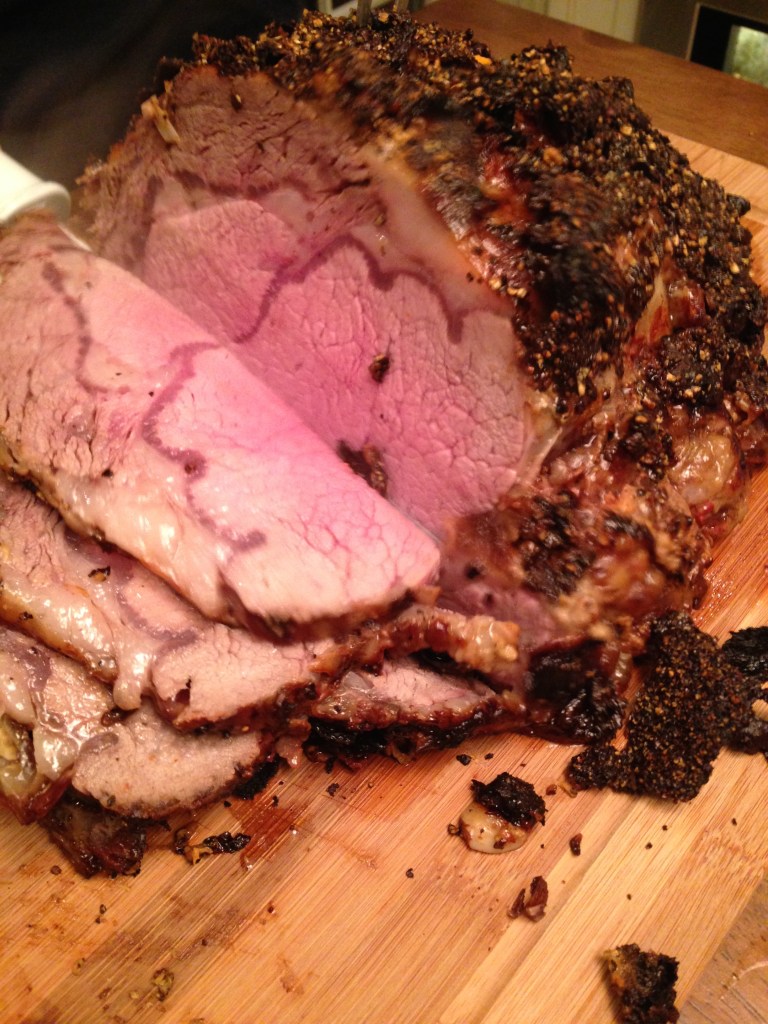 Slice about 1/4 inch thick.