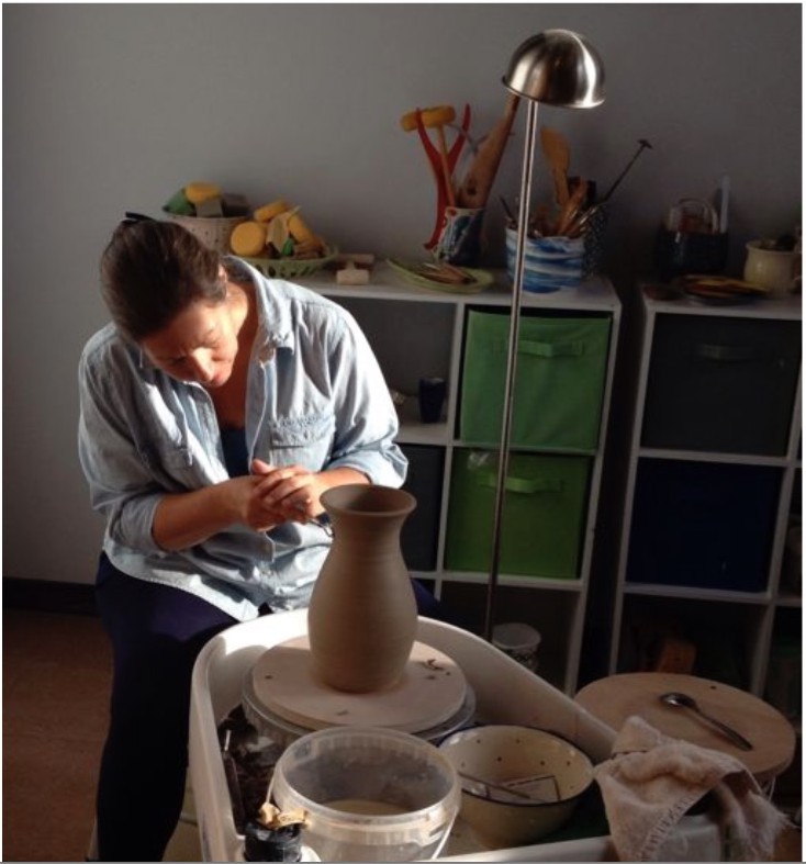 terrice with pottery wheel